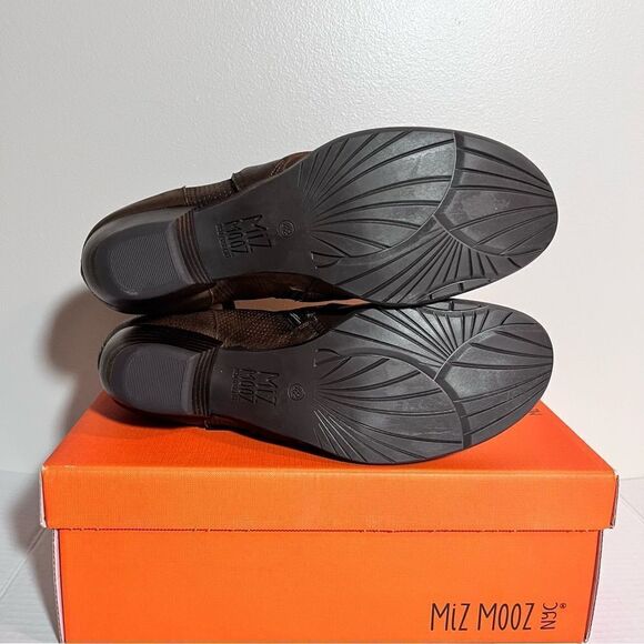 Miz Mooz Mimic Leather Wide Width Wrapped Ankle Boots - Picture 7 of 8